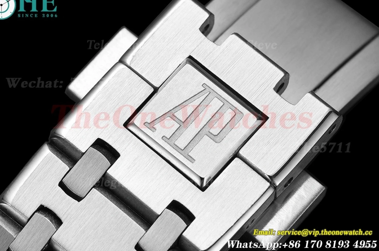 Oak SS Dial 41mm SS 15500 MY8215 Black Royal 0203